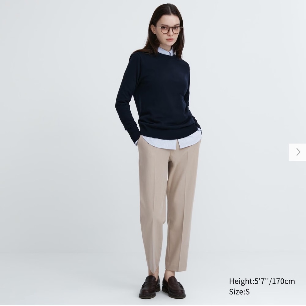 UNIQLO Smart Ankle Pants (2-Way Stretch) Size M